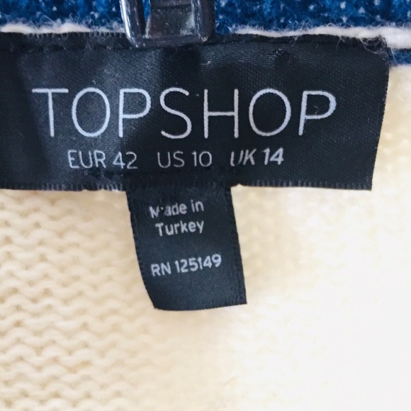 Topshop Wool School Jumper Sweater Easter - Picture 7 of 8